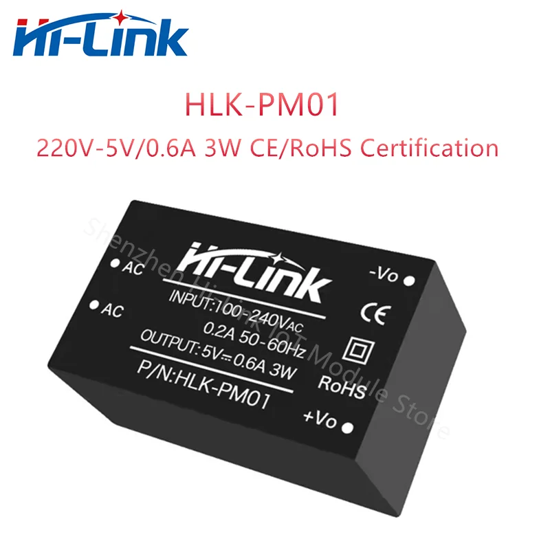 Hilink  AC DC 220V  5V   ġ  HLK-PM01,  ȿ  ٿ , 100 /Ʈ